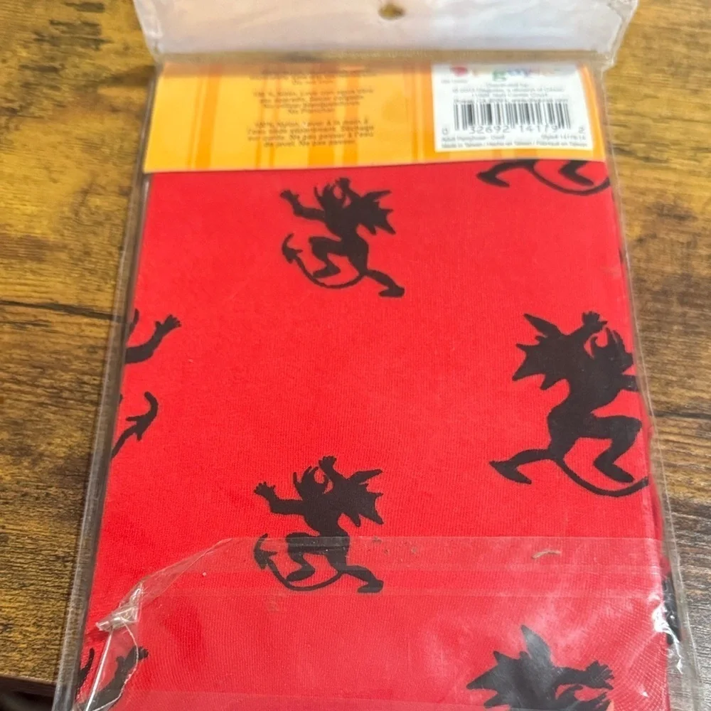 Red Adult goth Pantyhose